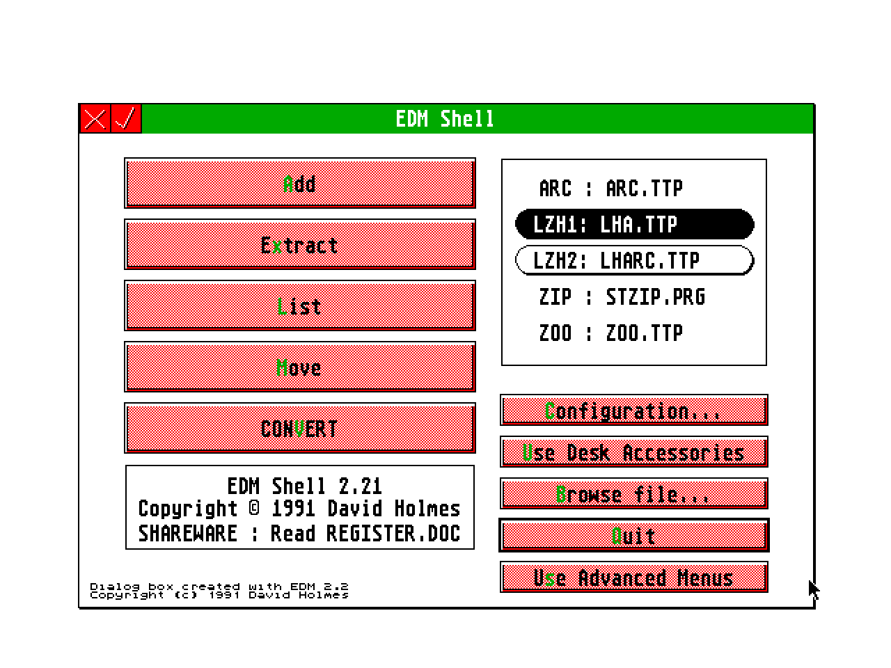 EDM Shell — screenshot 1